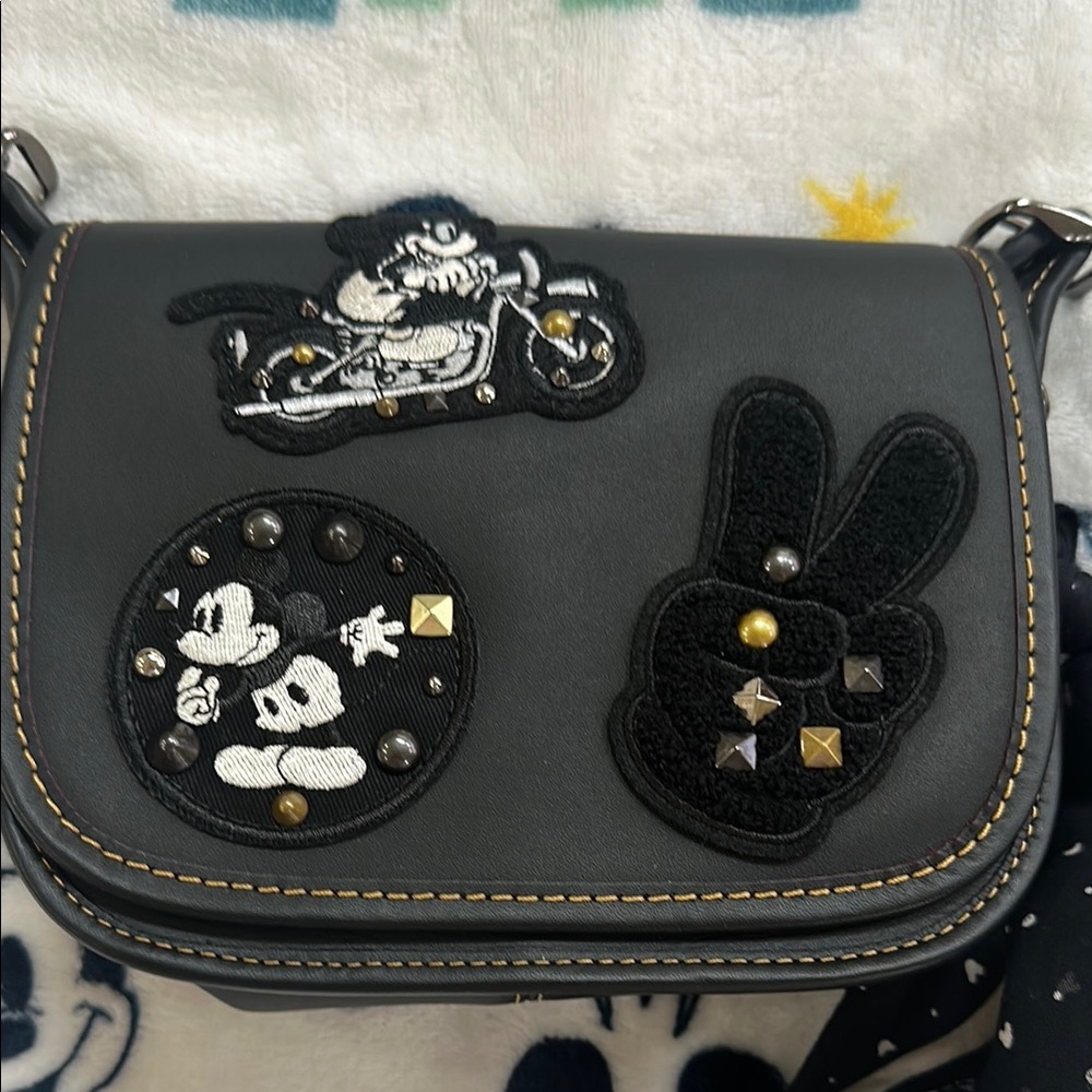 Coach Disney Black patches Crossbody Bag